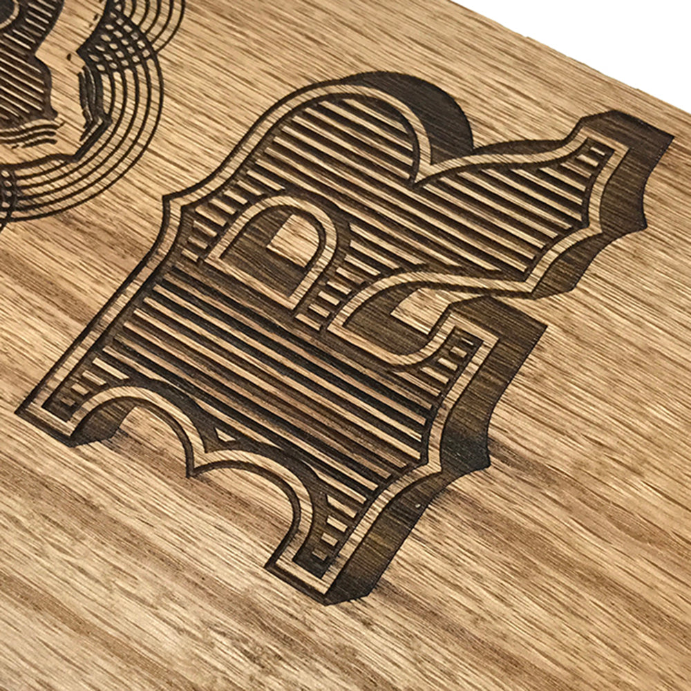 Laser engraving wood